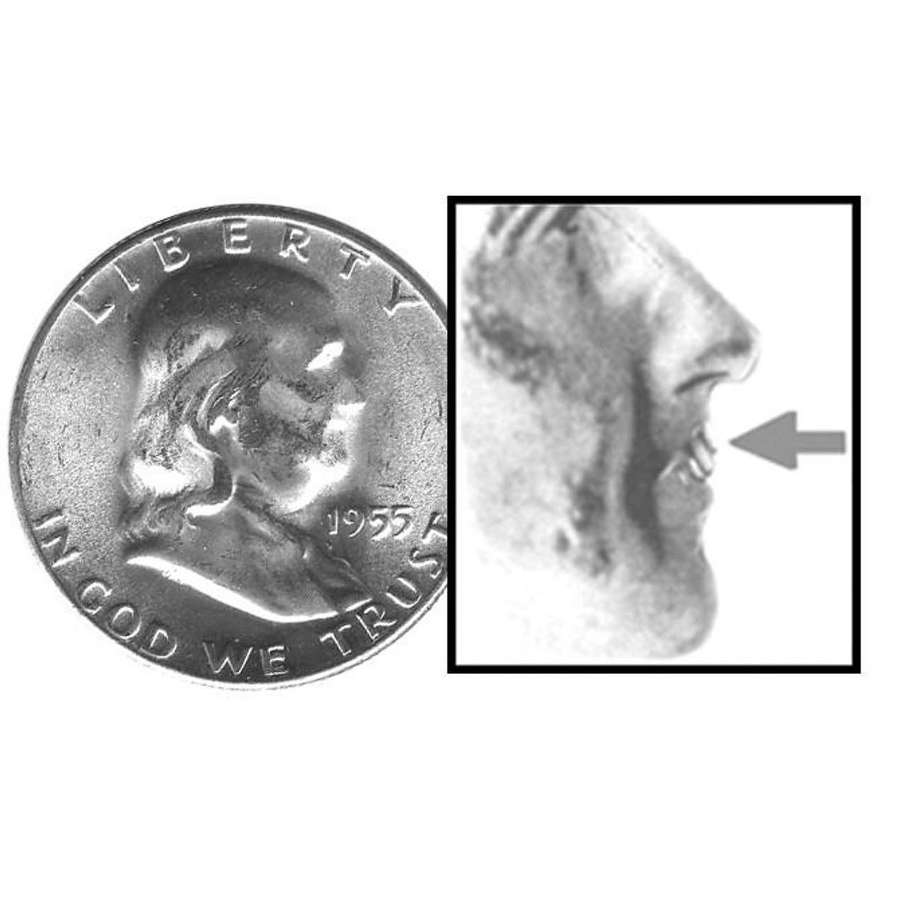 What is a 1955 Ben Franklin half dollar worth?