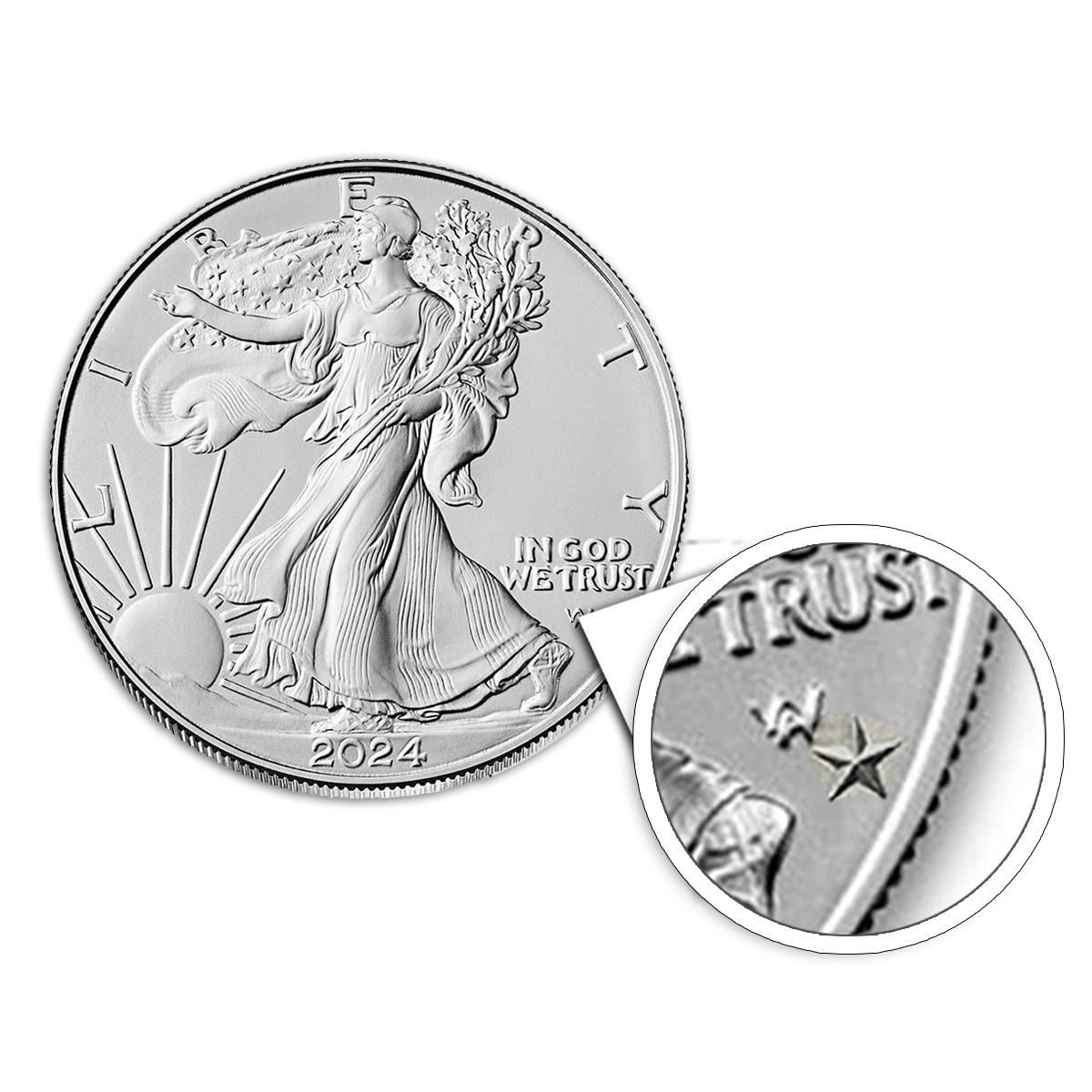 What is the collaboration behind the 2024 Silver Eagle Star Privy Coin?