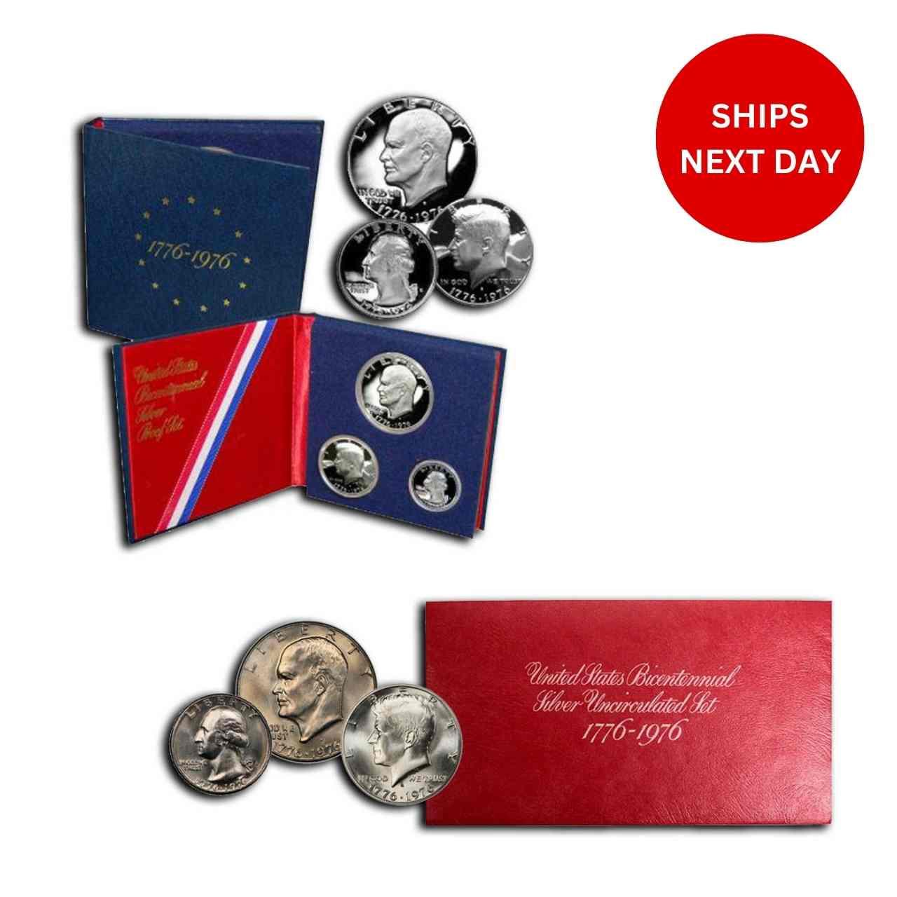 What is the historical significance of this coin set?