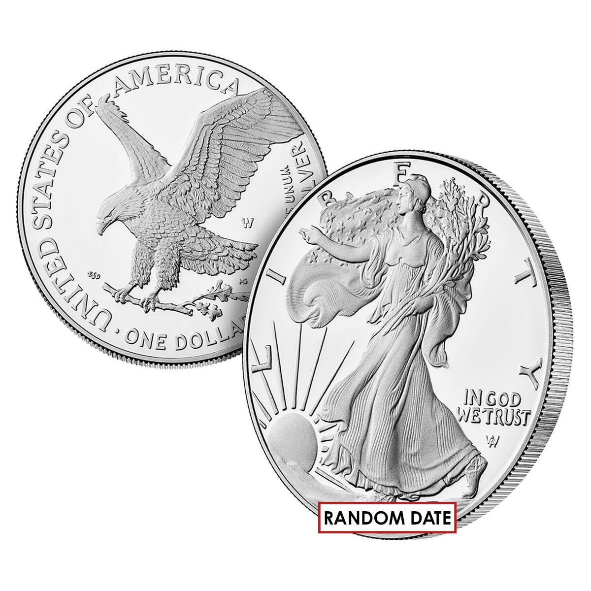 What dates are available for the Proof Silver Eagles?