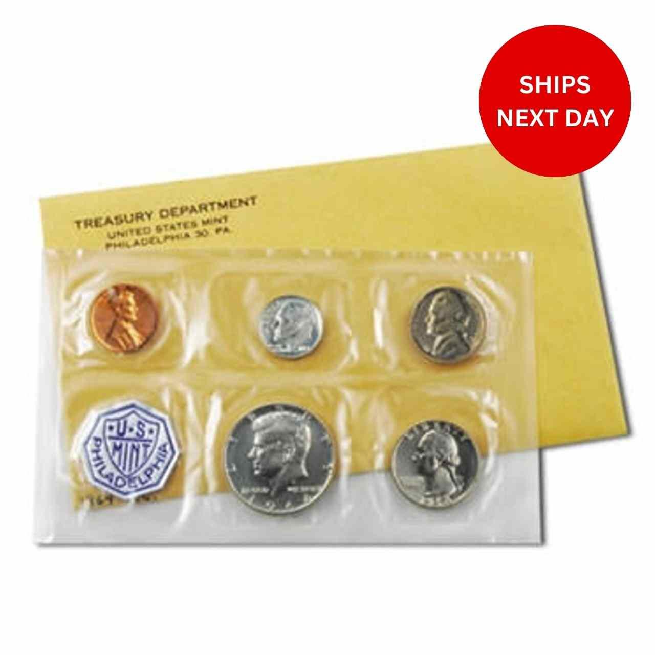 What coins are included in the 1964 US Proof Set?