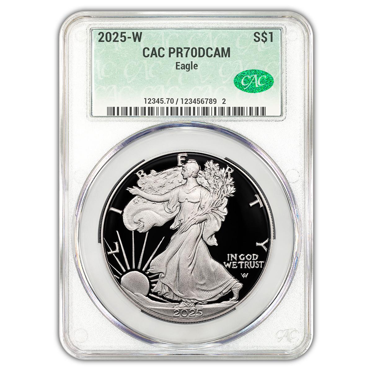 2025-W Proof Silver Eagle CAC PR70 DCAM Questions & Answers