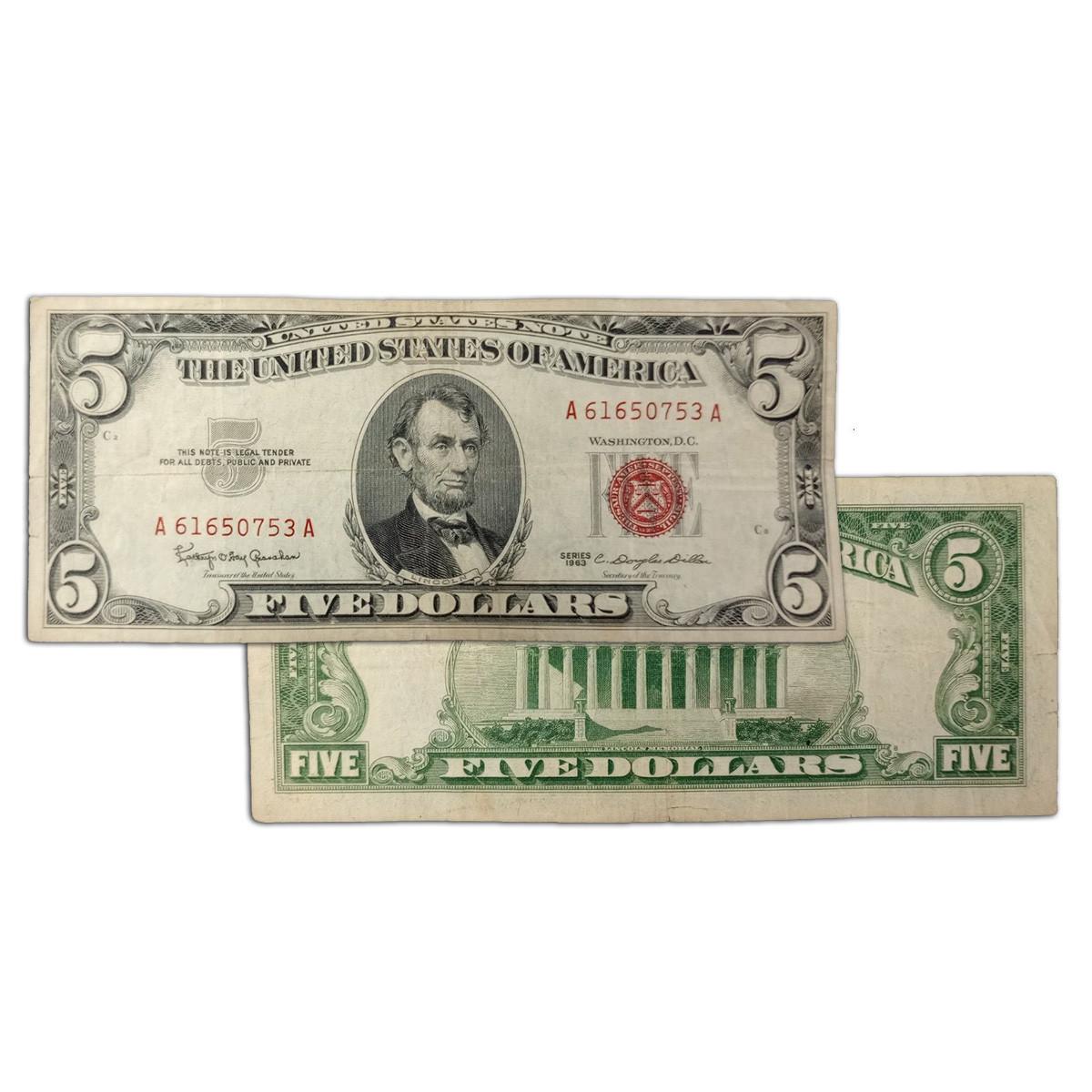 1963 $5 Red Seal Note - Last of It's Kind Questions & Answers