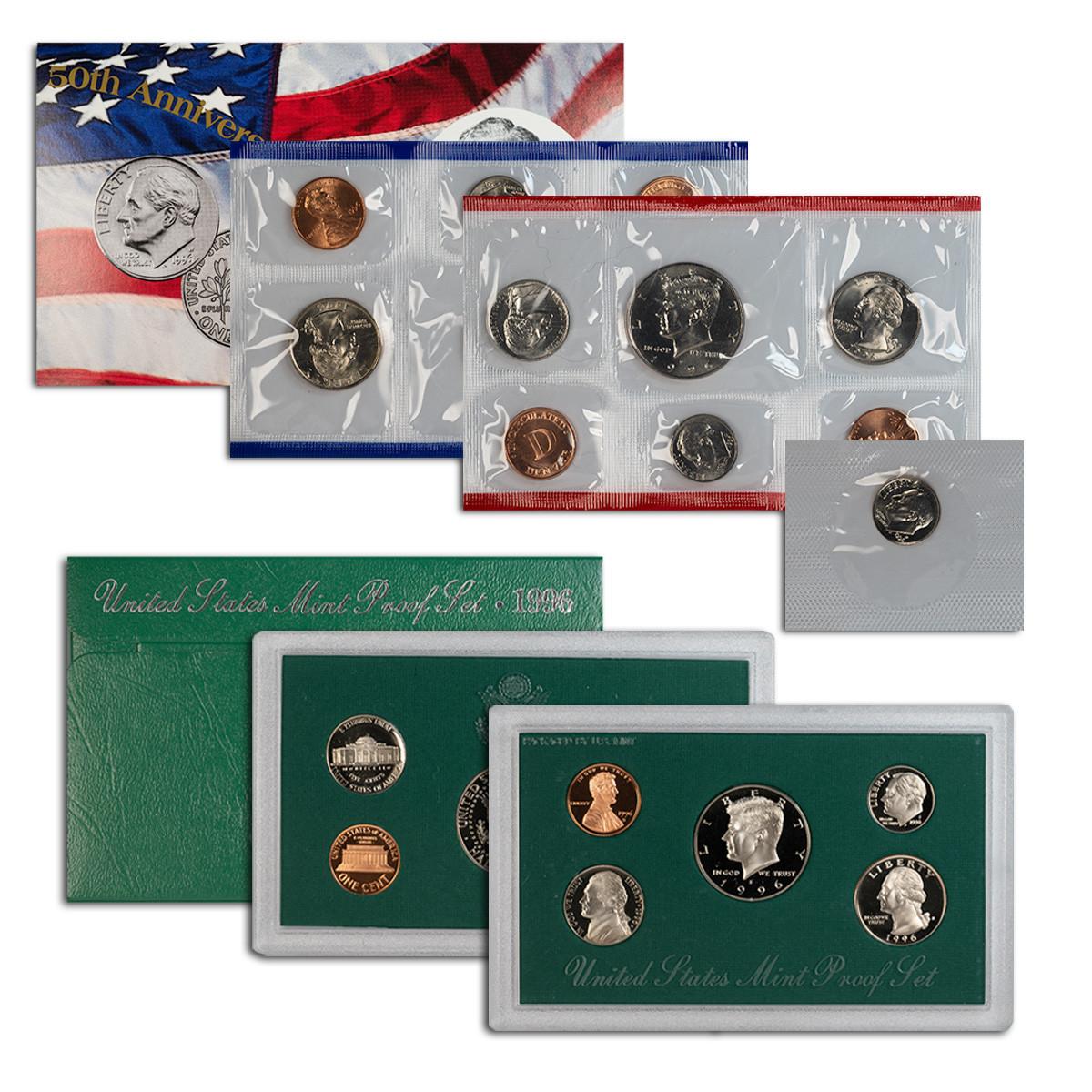 1996 Proof and Mint Set Duo - Coveted 50th Anniversary Edition Questions & Answers