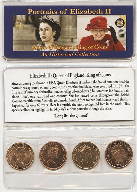 Queen Of England Four Historical Coins Mini Album Questions & Answers