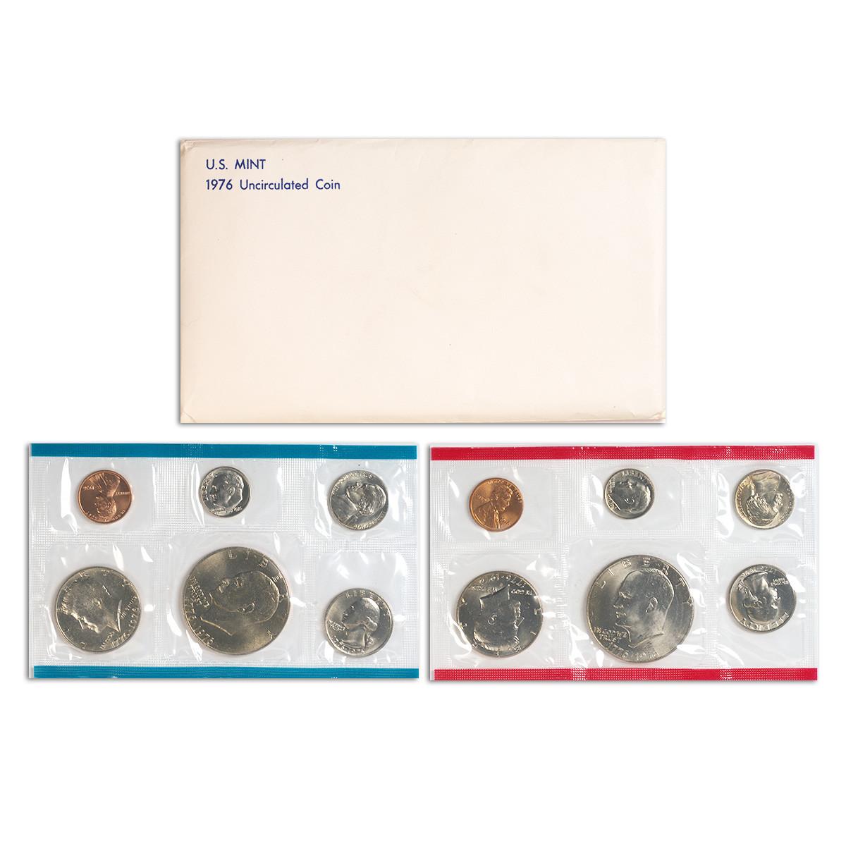 How are the coins preserved in this set?