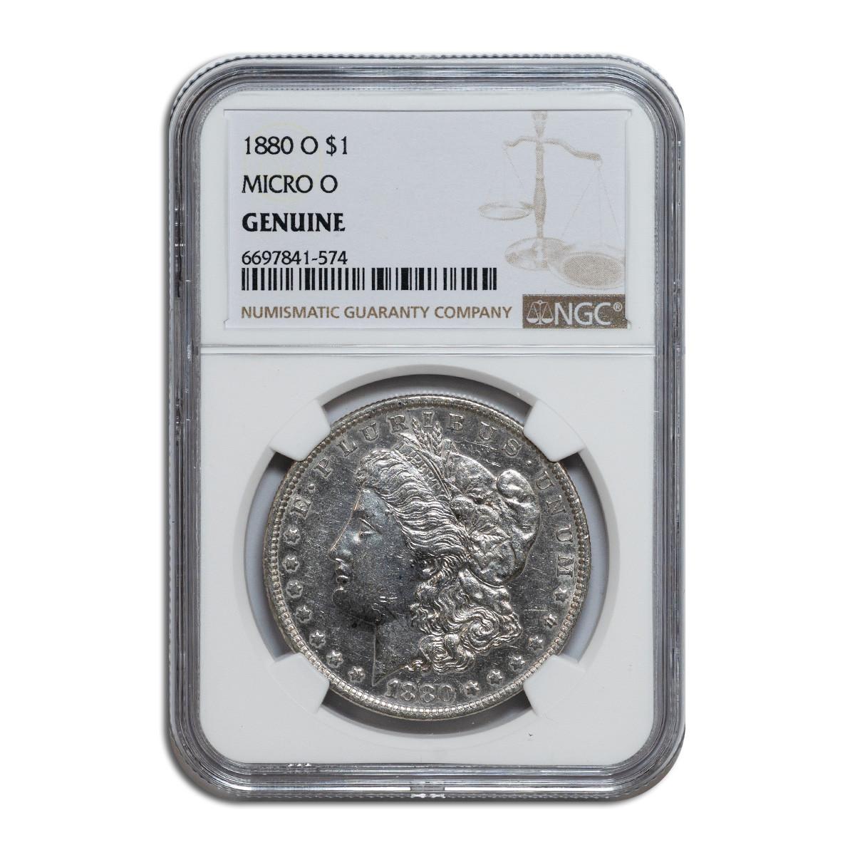 1880-O Morgan Dollar NGC Genuine "Micro O" Questions & Answers